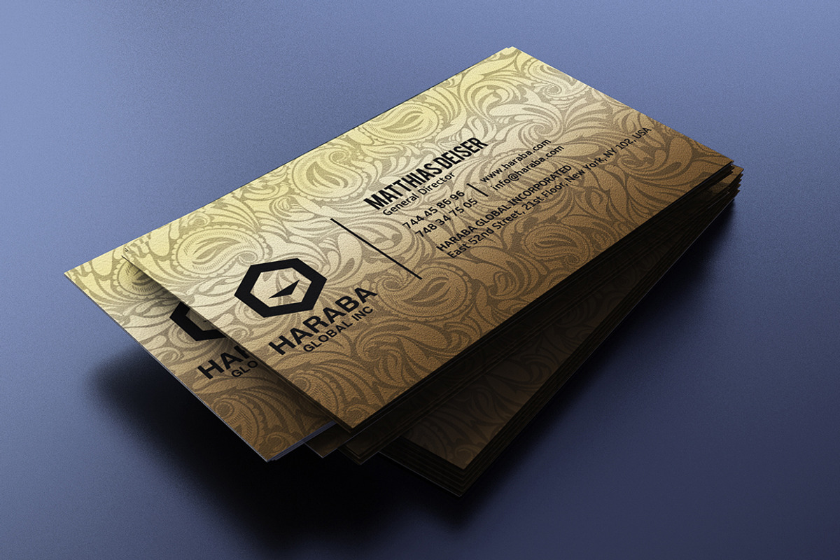 Gold And Black Business Card, a Business Card Template by Marvel (Photo 4 of 4)