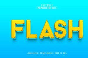 Flash 3D Editable Psd Text Effect