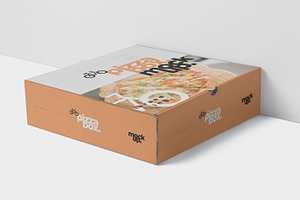 Pizza Box Mockup - Double Pack