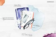 Whimsical Writer Watercolor, a Technology Illustration by plaidGecko (Thumbnail 3 of 6)