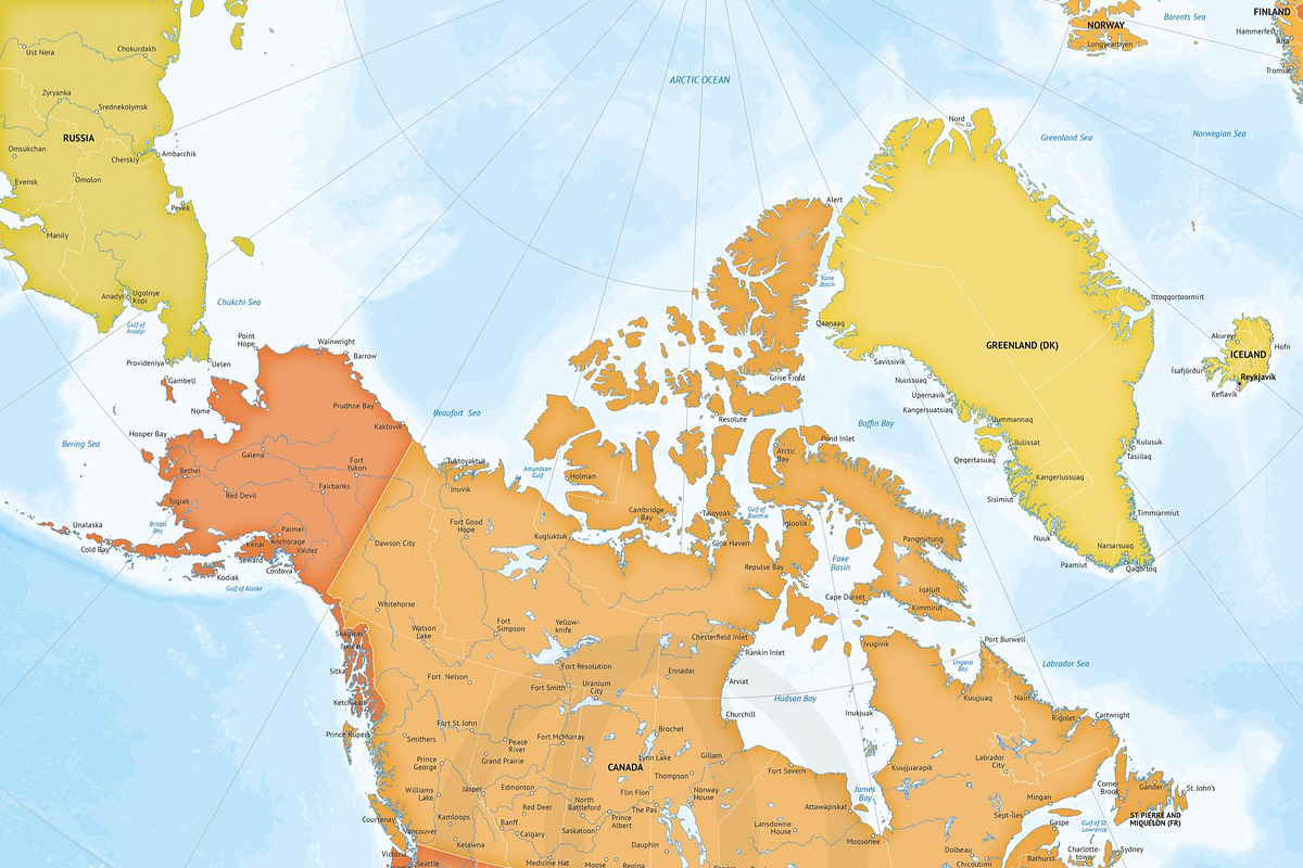 Vector map of North America XL-size, a Graphic by One Stop Map (Photo 2 of 2)