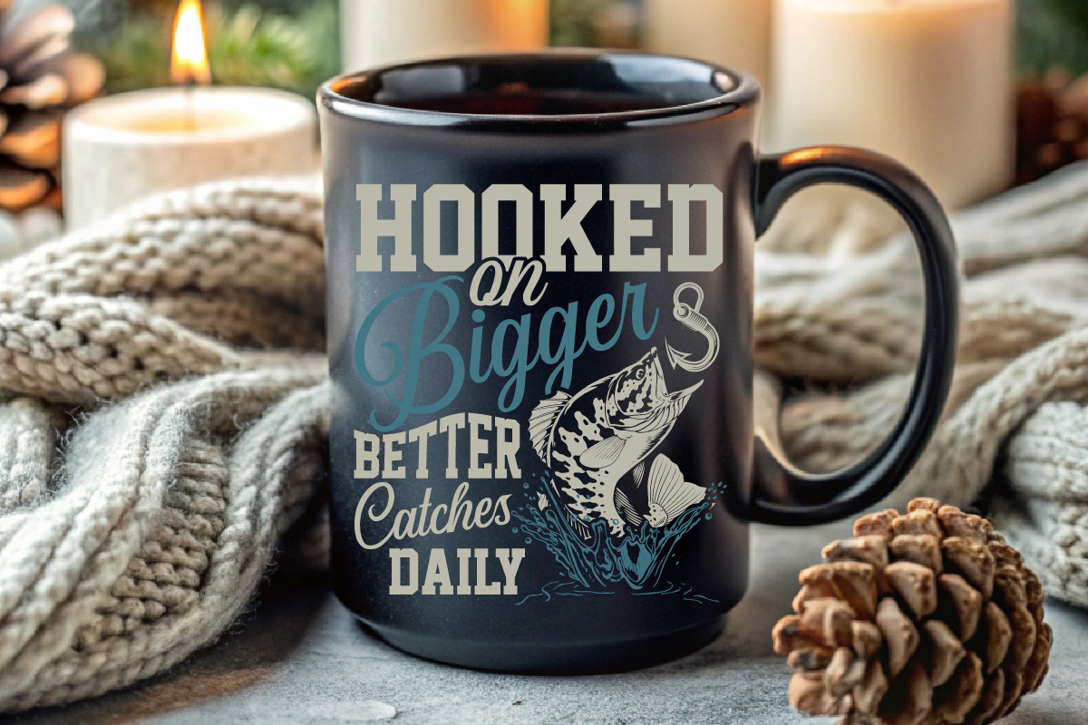 Hooked On Bigger Better T-shirt, an Illustration by Crafts Bundle (Photo 3 of 5)