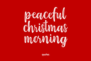 Christmas Peace Font - Script Font