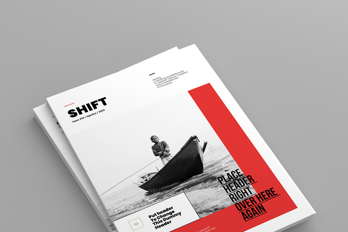 Shift - Magazine Template, a Magazine Template by inspirasign
