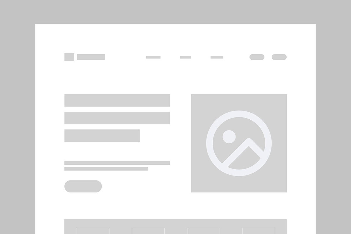 Landing Page Wireframe Template, a Landing Page Template by ContestDesign (Photo 2 of 6)