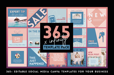 365+ Instagram & facebook templates