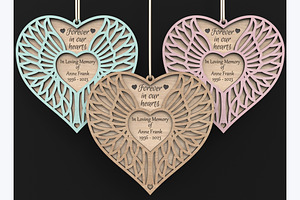 Personalized Angel Wing Memorials