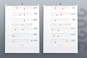 Calendar Layout, a Stationery Template by MightyDesign