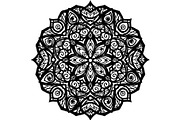 Black Floral Mandala Vector Bundle, a Decorative Illustration by Designer_Momina (Thumbnail 17 of 21)