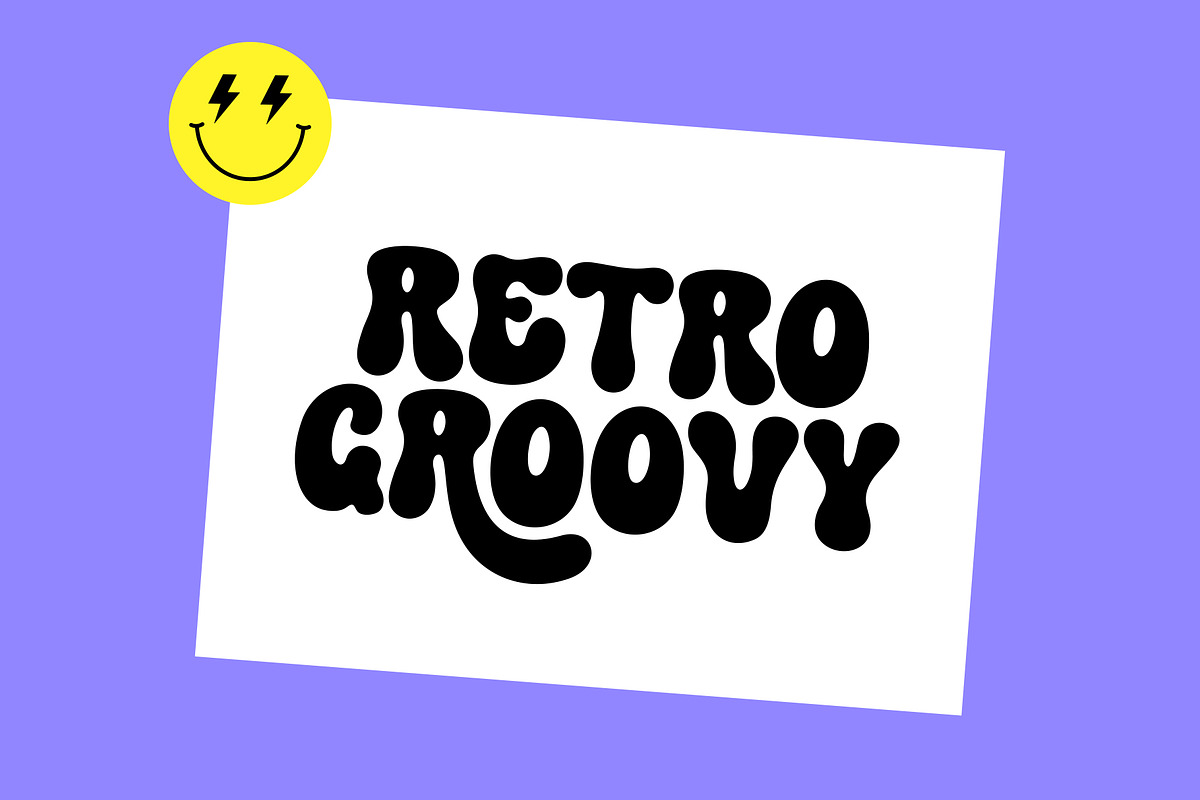 Grove - Retro Groovy Font, a Sans Serif Font by Jozoor (Photo 5 of 10)