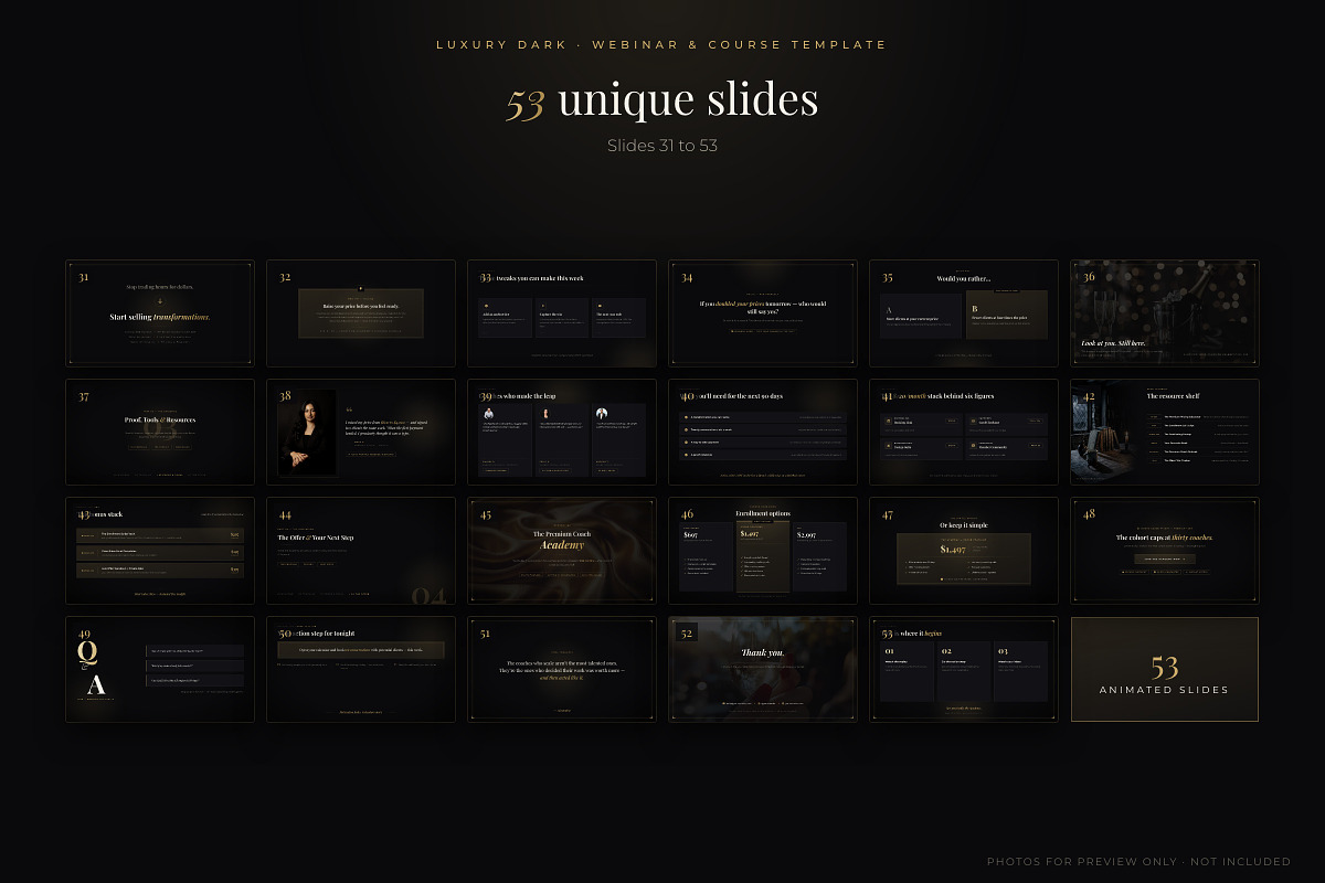 Webinar & Course PowerPoint Template, a Presentation Template by Deck Atelier (Photo 11 of 13)