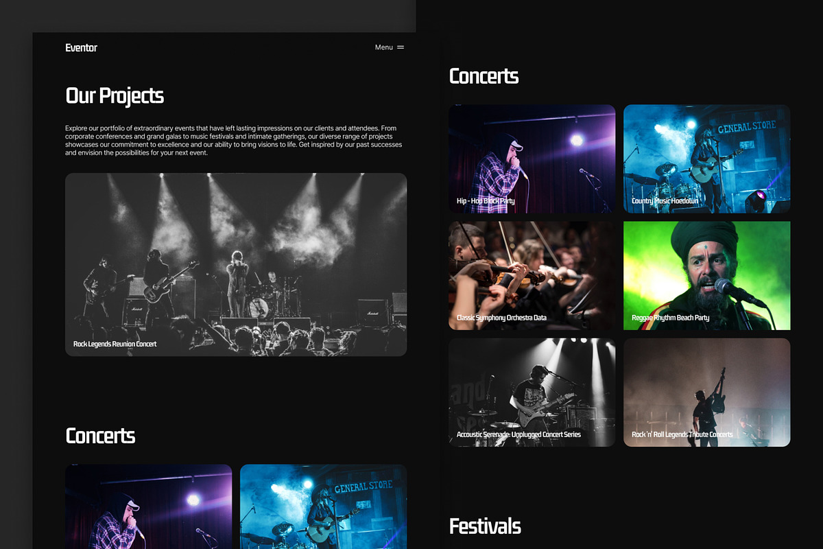 Eventor - Framer Portfolio Template, a Landing Page Template by 123 UXUI (Photo 2 of 4)