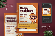 World Teachers Day Flyer, a Flyer Template by Annora Studio (Thumbnail 1 of 4)