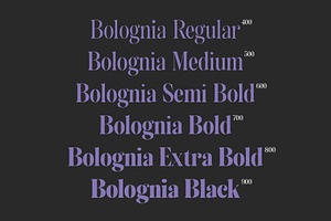 Bolognia - Classic Serif