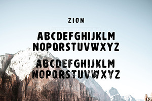 Zion Font FREE Logo Badges!