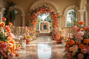 Beautiful floral decorations create, a Photo by Tanuart