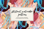 Abstract Watercolor Patterns Set, a Pattern Graphic by GALAKAM (Thumbnail 1 of 15)
