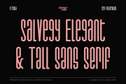 Salvegy Elegant & Tall Sans Serif, a Sans Serif Font by Lettertype Studio (Thumbnail 1 of 15)