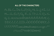 CS Wardine Dashed, a Script Font by Craft Supply Co. (Thumbnail 8 of 8)