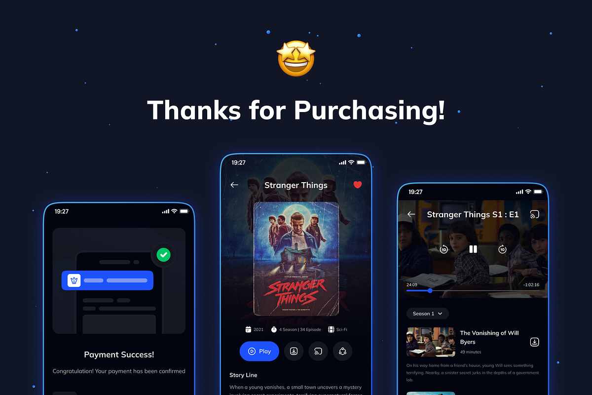 Movees - Movie Apps UI KIT, an App Template by Vektora Studio (Photo 5 of 5)