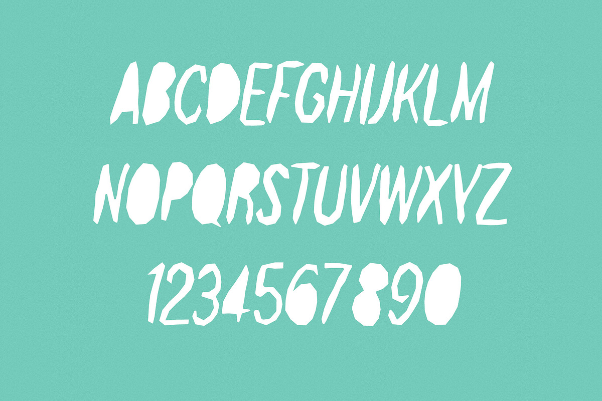 Paper Cut Out Font, a Font by vladocar (Photo 7 of 7)