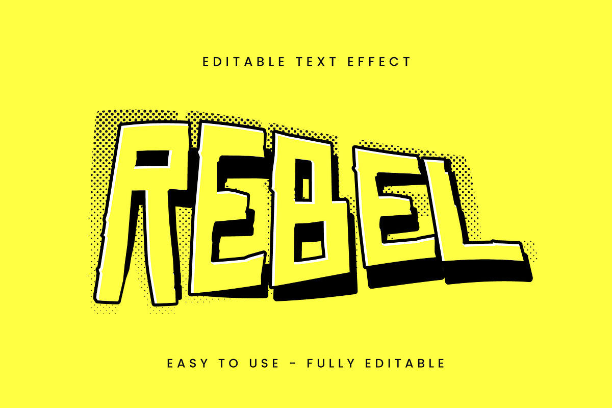 Comic Bold Halftone Text Effect