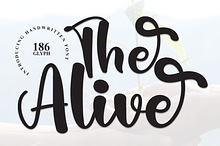 The Alive | Script Font