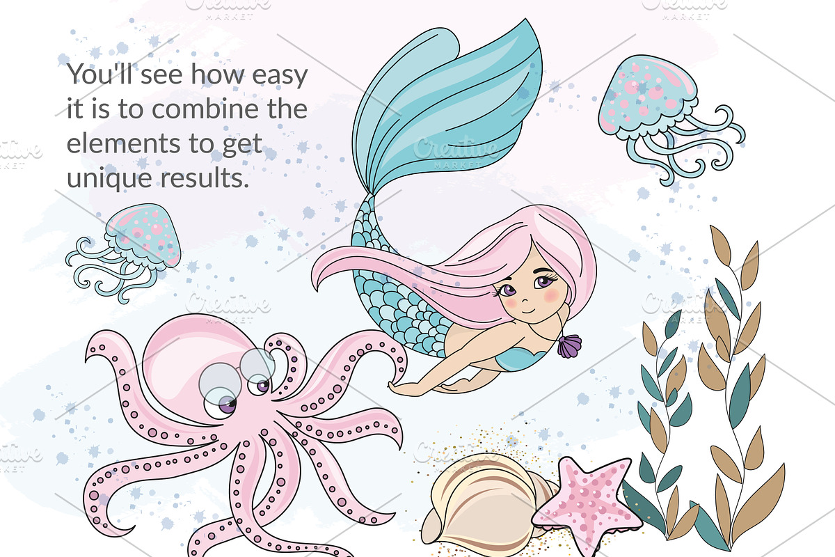 MERMAID SCHOOL, a Decorative Illustration by FARAWAYKINGDOM (Photo 7 of 11)