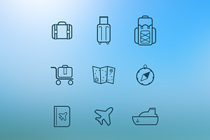 Travel icons