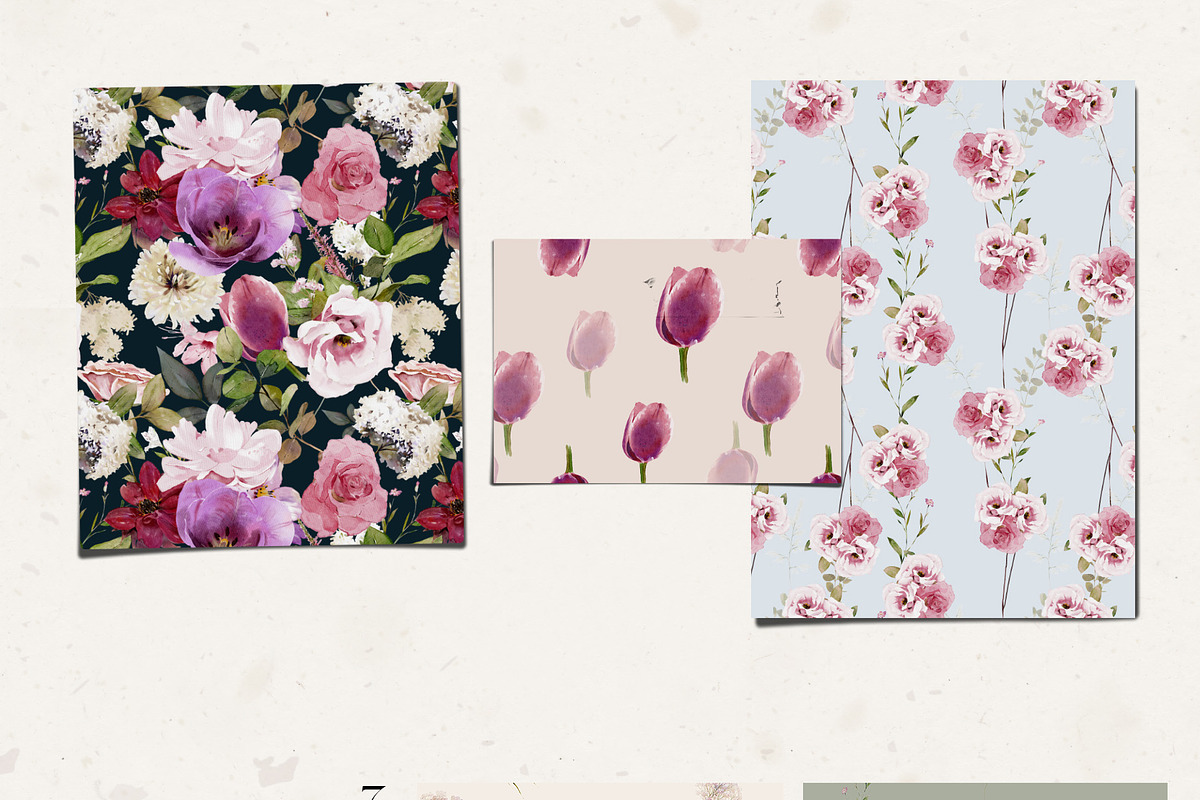 Watercolor Flowers & Leaves, a Decorative Illustration by Damian Roh (Photo 17 of 20)