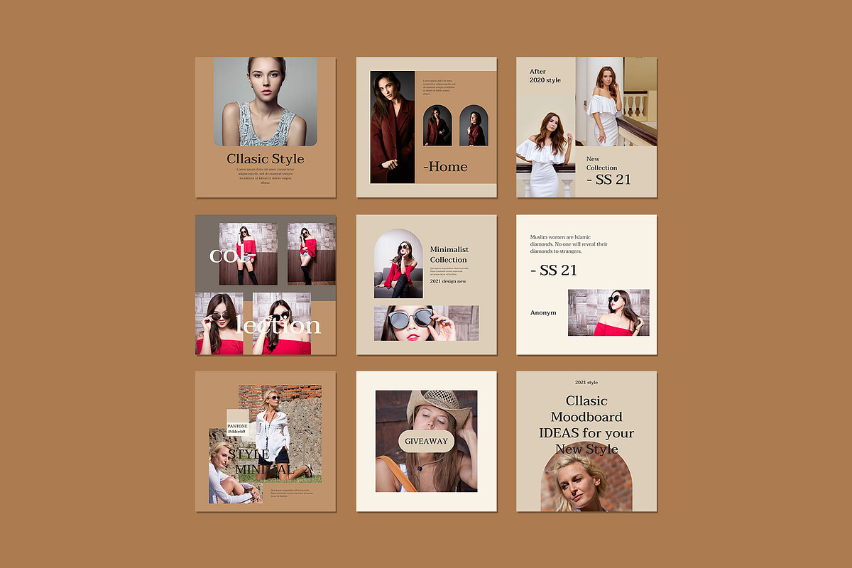 Bundle Minimalist IG | Canva & PSD, a Social Media Template by Azruca