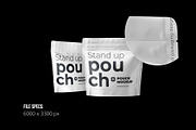 4 PSD Stand-up Pouch Mockup (square), a Cups & Container Mockup by easymock (Thumbnail 6 of 11)