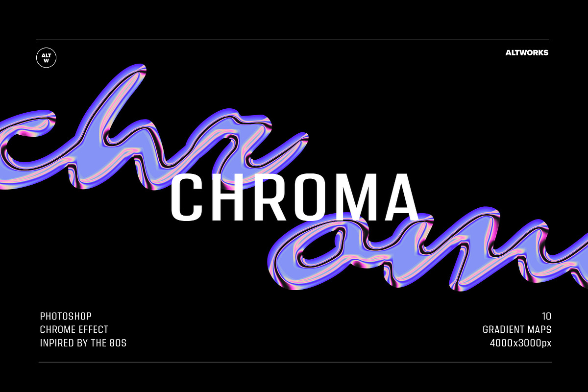 Chroma - Photoshop Effect, a Texture Graphic by AltWrks (Photo 1 of 10)