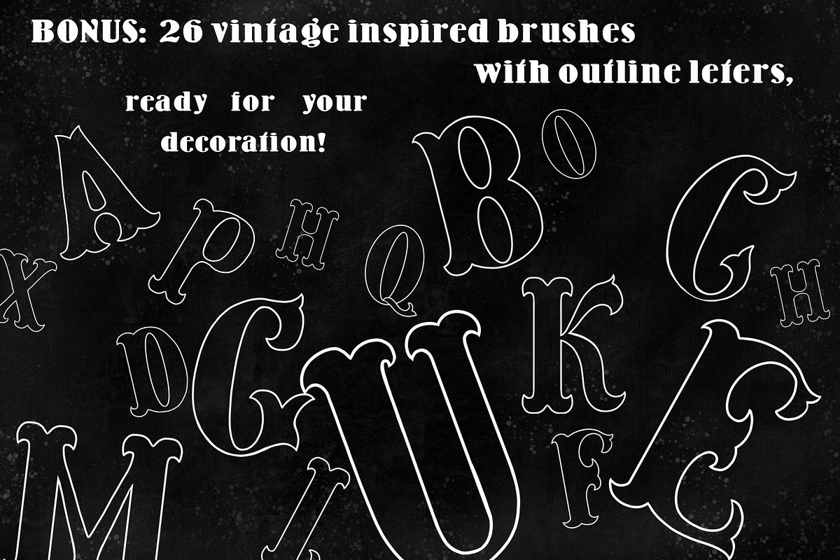 Procreate Vintage Lettering Bundle preview 8