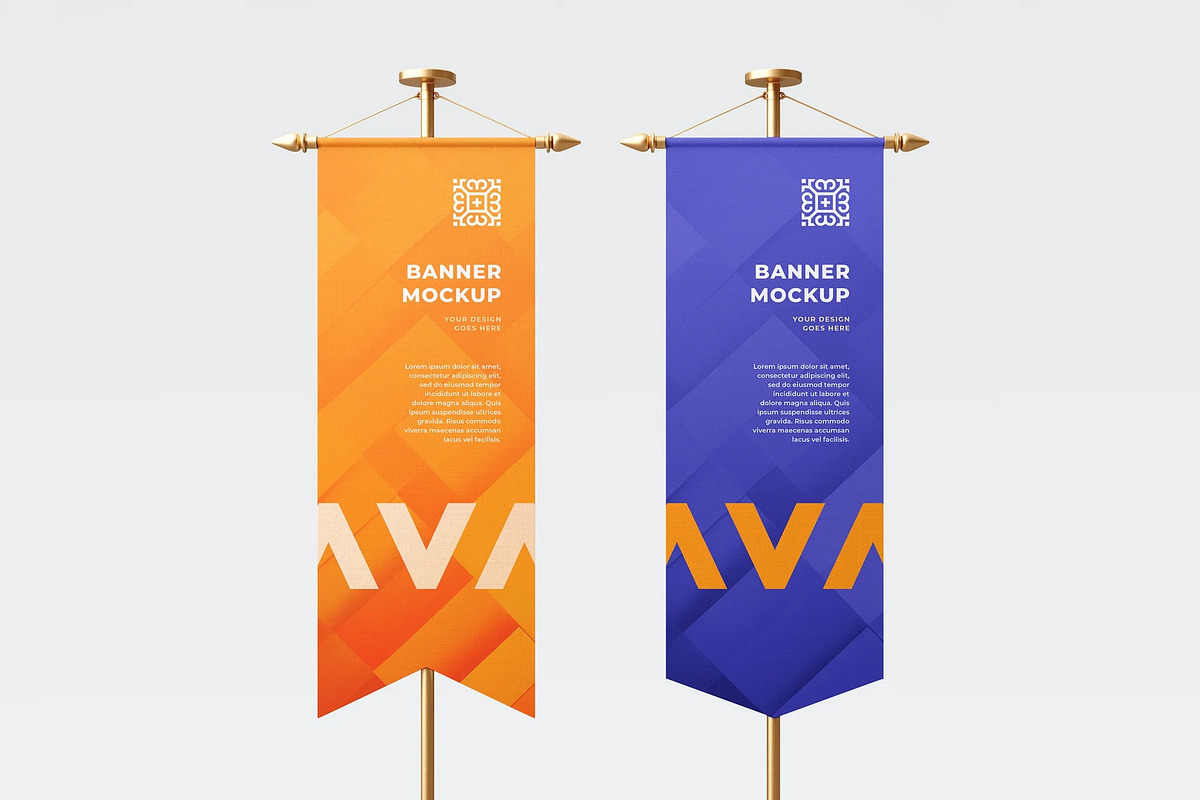 Vertical Banner Mockup, an Advertising Mockup by zpackcreative (Photo 1 of 4)