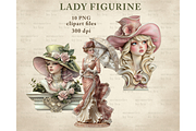 Lady Figurine Clipart PNG, an Illustration by Memories By Lea (Thumbnail 6 of 8)