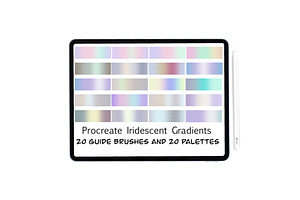Procreate iridescent gradients kit