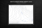 55 Vector Topographic Maps Bundle, a Texture Illustration by RDShop (Thumbnail 3 of 11)