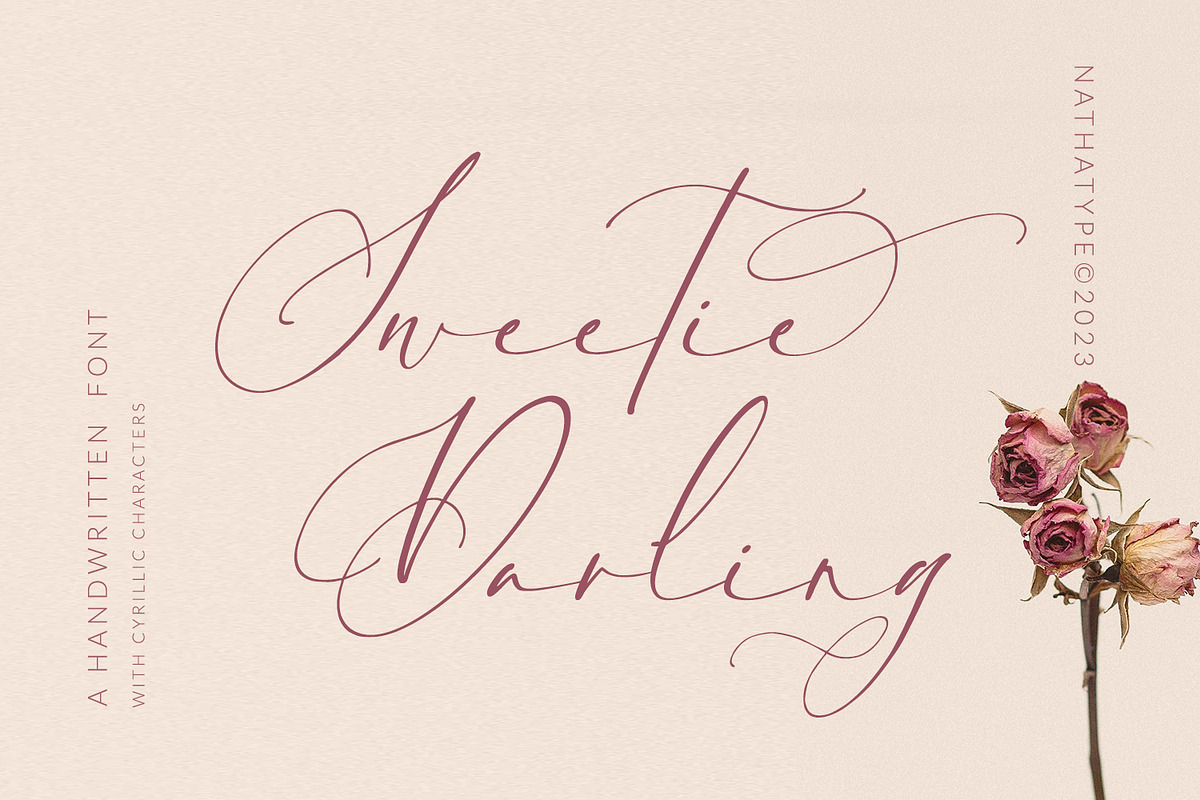 Sweetie Darling, a Script Font by Nathatype (Photo 1 of 11)