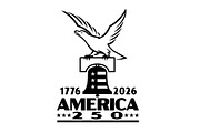 Eagle Liberty Bell America 250 Logo, an Illustration by patrimonio (Thumbnail 1 of 3)
