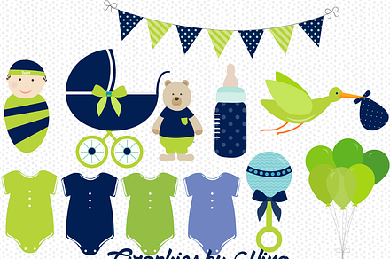 Boy Baby Shower clipart