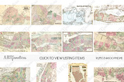 XL MANHATTAN & AREA VINTAGE MAPS, an Illustration by Artfanaticus (Thumbnail 4 of 4)