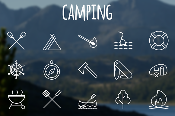 Camping Icons