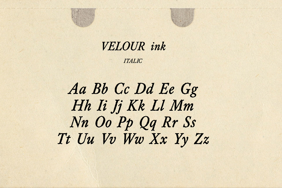 Velour Ink Textured Serif Duo, a Serif Font by Mneme (Photo 5 of 9)