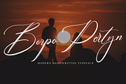 Berpo Portyn, a Script Font by pineungtype (Thumbnail 1 of 9)
