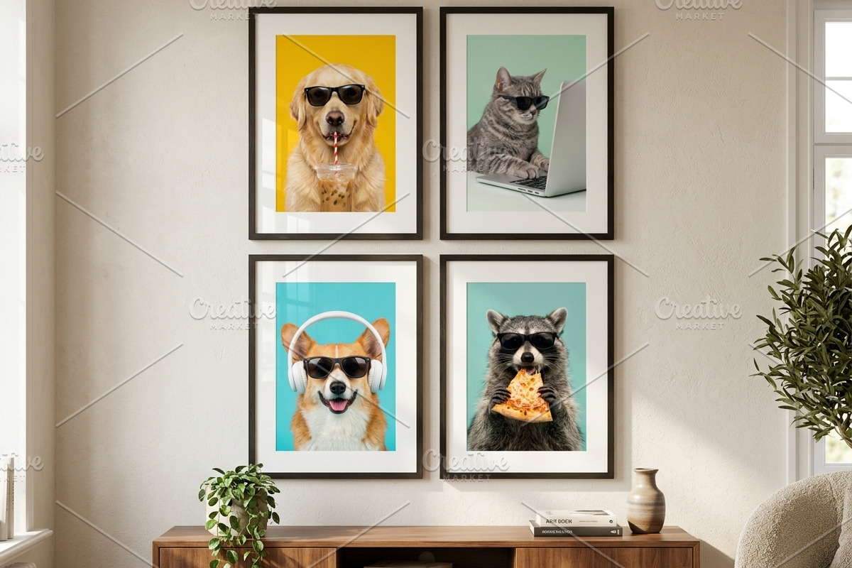 48 Funny Animal Photo Wall Art, an Animal Photo by Image for Sale (Photo 2 of 4)