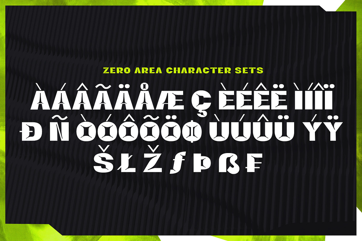 Zero Area – Bold Display Typeface, a Sans Serif Font by Almarkhatype (Photo 4 of 15)