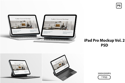iPad Pro Mockup PSD Vol. 2