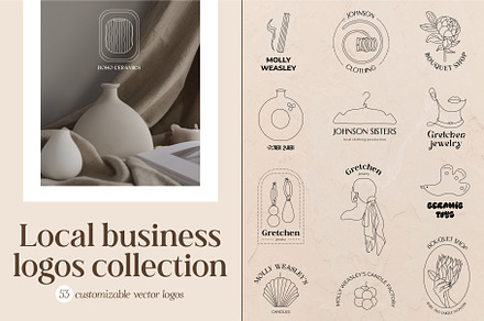 Local business logos collection