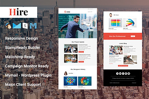 Hire - Responsive Email Template